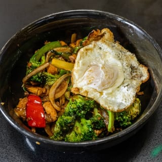 Pad Kra Pao with Rice